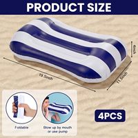 Nouvelle conception de flotteurs de piscine pour adultes, radeaux gonflables, chaise longue aquatique avec appui-tête et porte-gobelet