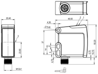 Capteur photoélectrique intelligent à faisceau traversant BALLUFF BOS0288 BOS R254K-UUI-RE10-S4 pour environnements difficiles