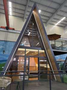 Moderna Villa Prefabricada de Lujo con Estructura de Acero en Forma de A, Impermeable, Casa Pequeña al Aire Libre, Tienda, Cabaña - Product Image 4