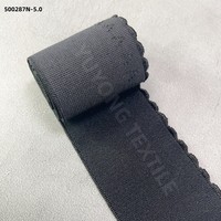 Bande élastique jacquard personnalisée en nylon picot de haute qualité avec logo, accessoires vestimentaires décoratifs pour lingerie YUYONG
