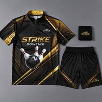 Camiseta de Boliche Cómoda, Transpirable, de Secado Rápido, Resistente, que Absorbe la Humedad, Sublimada, para Hombres, Mujeres y Jóvenes