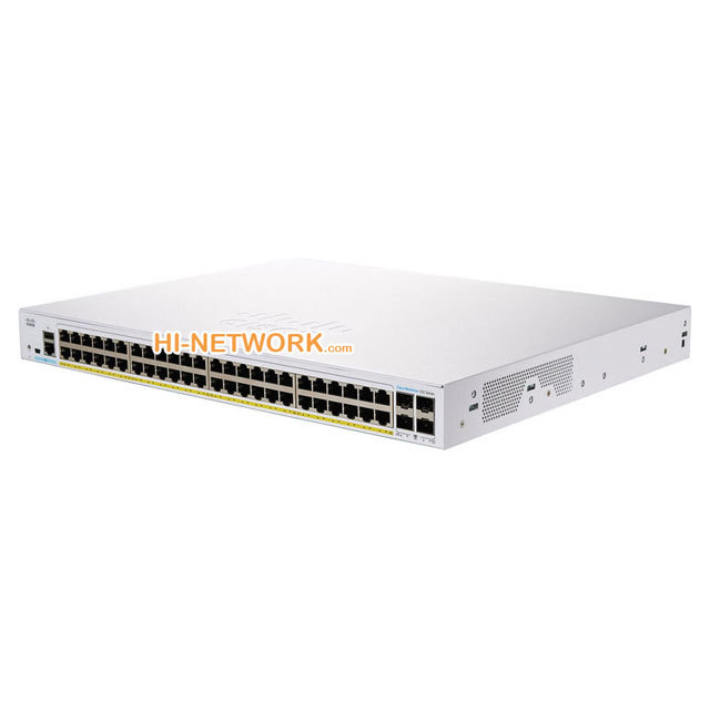 Sealed New Ciscos CBS350-48FP-4X Business 350 Switch 48 10/100/1000 PoE+ Ports with 740W Power Budget 4 10 Gigabit SFP+