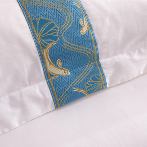 Percale <strong>Single</strong> Size White Color Bed Sheet 100% Cotton Bedroom Bedding Set for Hotel <strong>Bedspread</strong> - Product Image 5