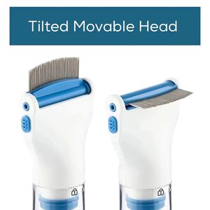 Electric <b>Pet</b> Flea Comb White Plastic Lice Cleaning <b>Brush</b> for Dog Grooming - Product Image 3
