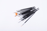 Meilleur vendeur Ensemble de 15 pinceaux pour vernis à ongles Nail Art Brush Professional Gel Liner Nail Brush
