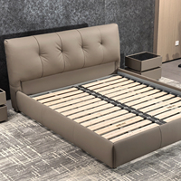 Cama Doble de Lujo Estilo Europeo, Diseño Moderno, Tamaños Queen, King y Full, Cómoda, Duradera, con Función de Masaje, Sofá Cama para Niños
