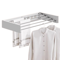Cintre de plafond électrique automatique rétractable pliable pour balcon étendoir de qualité supérieure avec ventilateurs