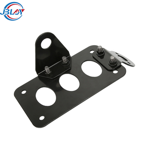 Piezas Vintage para matrícula de motocicleta, soporte de montaje lateral, soporte de luces traseras, accesorios Retro universales - Product Image 1