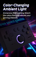 Console de jeu portable rétro Qbuy MINI40, écran 4,0 pouces 720*720, puce RK3326 open source, batterie 4000 mAh, plus de 180 000 jeux, plus de 30 émulateurs
