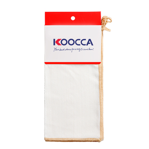 KOOCCA Material de microfibra ecológico paños de limpieza patrón de <span class=keywords><strong>rejilla</strong></span> 30cm tamaño más grande paño de toalla de cocina con cordón - Product Image 2