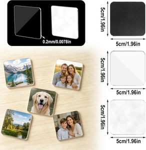 Imán Acrílico Personalizado para Refrigerador con Esquinas Redondeadas, Base Magnética Fuerte y Acabado Pulido, para Uso Decorativo en Cocina u Oficina - Product Image 3