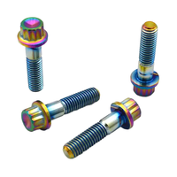 Boulons de roue à bride à 12 points en alliage de titane TC4 M8 20mm 32mm – Fixations de jante modulaires pour l'optimisation des performances automobiles