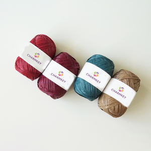 Offre Spéciale fantaisie plusieurs couleurs rayonne naturelle <span class=keywords><strong>raphia</strong></span> fil à <span class=keywords><strong>tricoter</strong></span> pour crochet sacs et panier - Product Image 3