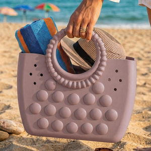 Sac de plage unisexe en EVA écologique, résistant à l'eau, sac à main, sac à bandoulière, léger, pour le fitness et les voyages - Product Image 1