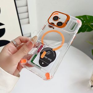 Coques de téléphone magnétiques antichoc de luxe pour iPhone 17 16 15 14 13 12 <span class=keywords><strong>Pro</strong></span> Max 11 avec protection d'objectif en verre et support intégré - Product Image 2