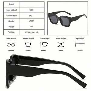 Vente en gros de lunettes de soleil carrées pour femmes, mode vintage, monture large, vert foncé, imprimé léopard - Product Image 5