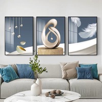 Vente en gros d'art mural encadré de style lumineux, art abstrait moderne, peinture en porcelaine cristalline pour la décoration murale du salon, de la chambre à coucher et du bureau