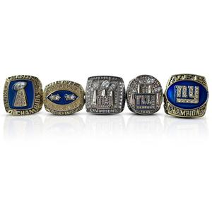 ชุดแหวนแชมป์ NF L York giants เครื่องประดับโลหะผสมรุ่นแฟนๆ5คน<span class=keywords><strong>ราคา</strong></span>ถูกขายตรงจากผู้ผลิต - Product Image 5