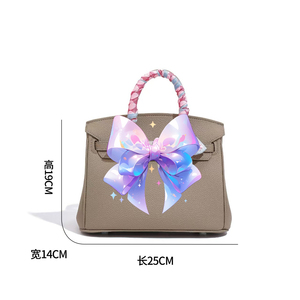 <span class=keywords><strong>Sac</strong></span> à main de luxe en <span class=keywords><strong>cuir</strong></span> microfibre grain litchi taille 25, avec double poignée, <span class=keywords><strong>sac</strong></span> bandoulière, <span class=keywords><strong>sac</strong></span> fourre-tout avec serrure et foulard - Product Image 2