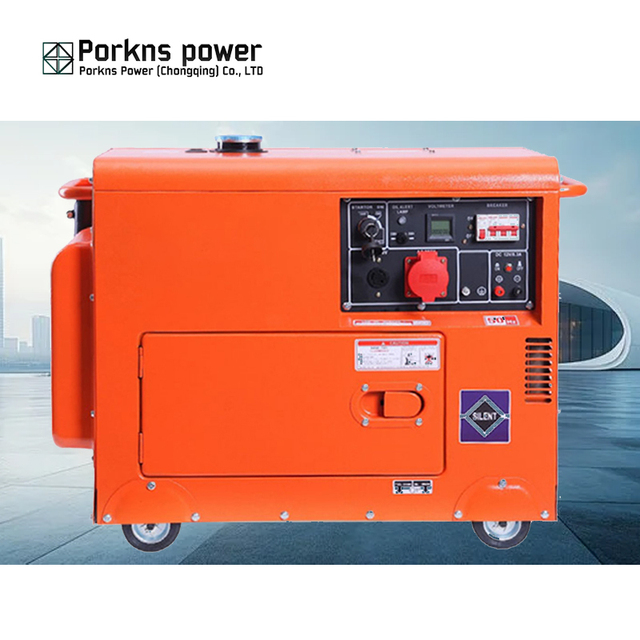 Porkns Small Silent 6kw 8kw 10kw 12kw 13kva 15kva 15kw 18kw 25kw 27 Kva 30kva 220v 400 v Silence diesel Generator for Home Use