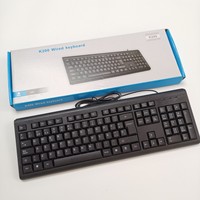 Keyboard kantor ukuran penuh desktop senyap berkabel USB/PS2 Keyboard kantor laris harga promosi