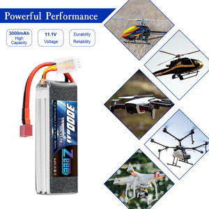 Zeee 3S LiPo pil 11.1V 3000mAh 50C yumuşak çanta batarya konnektörü ile DJI uçak RC dört pervaneli helikopter helikopter Drone - Product Image 6