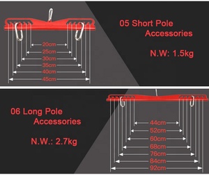 8 pièces d'équipement de fitness multifonctionnel intégré, accessoires de musculation, poignée de traction TF-GRIP-0502 TRNEDFIT - Product Image 5