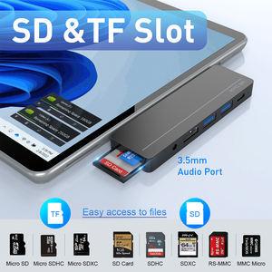 Nuevo Adaptador HDMI 4K con Puerto USB 3.0, Lector de Tarjetas, Carga PD de 100W, Convertidor, Estación de Acoplamiento Combinada para <span class=keywords><strong>Surface</strong></span> <span class=keywords><strong>Pro</strong></span> <span class=keywords><strong>8</strong></span> - Product Image 6