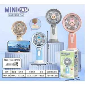 Ventilatore Portatile USB HK59-15B con Nebulizzatore, 3 Velocità, Pieghevole, Umidificatore per Uso Domestico - Product Image 1