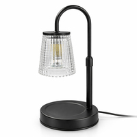 Nouvelle lampe chauffe-cire parfumée en forme de coquille de PC avec minuterie pour la fusion de bougies et l'aromathérapie aux huiles essentielles, lampe à bougie électrique