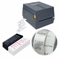 Mesin Cetak Pita Satin Digital 300DPI Terbaik, Mesin Cetak Transfer Termal Hot Foil, Printer Mini Label, Peralatan Kokoh
