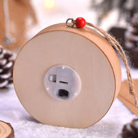 Rustikale 3D LED Weihnachtsdekoration Holz-Sternform Hängende Baumschmuck-Set Werbeartikel für Partys
