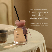 AIKUN – Ensemble diffuseur de parfum de luxe sans flamme, écologique, à huiles essentielles, arôme stable, 100 pièces MOQ, vente en gros sur mesure