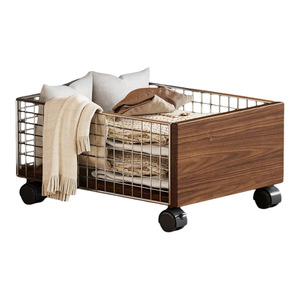 <span class=keywords><strong>Armoire</strong></span> <span class=keywords><strong>de</strong></span> <span class=keywords><strong>salle</strong></span> <span class=keywords><strong>de</strong></span> <span class=keywords><strong>bain</strong></span> en fil <span class=keywords><strong>de</strong></span> fer, simplicité moderne, grande capacité, chariot mobile à roulettes, <span class=keywords><strong>panier</strong></span> à <span class=keywords><strong>linge</strong></span> pour le rangement des vêtements sales - Product Image 5