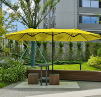 Parasol Cantilever Tuoye Garden Personnalisé à 12 Baleines, Double Face, Grande Taille, pour Terrasse et Extérieur, en Promotion