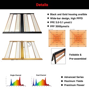 Meilleures lampes de culture LED à spectre complet 1000 W 4x4 Nouveauté 2026 Lampe de culture LED 1000 Watt 3,2 µmol pour la germination, la croissance végétative, la floraison et la maturation - Product Image 2