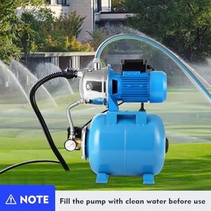 Pompe à jet pour puits peu profond en acier inoxydable haute efficacité, système de surpression automatique de 6 gallons avec réservoir sous pression pour l'irrigation domestique et agricole - Product Image 4