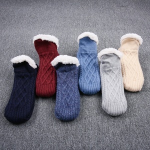 Wholesale Thickened Thermal <b>Women</b> Mens Slipper <b>Socks</b> New Winter <b>Warm</b> Short Home Sleeping Soft Non Grip Fuzzy Floor <b>Sock</b> Fluffy - Product Image 1