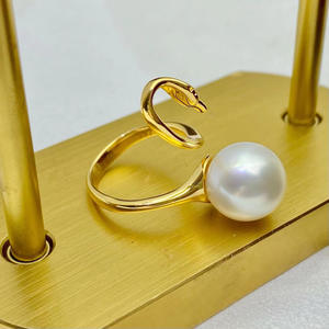 Base para Anillo de Plata S925, Accesorio de Joyería de Moda DIY con Cuentas de 6-8mm, Base Vacía para Anillos de Plata 10063 - Product Image 2