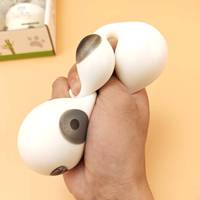 Bola Stres Panda Lembut untuk Anak-anak Mainan Fidget Lembut Bola Stres Mainan Sensorik Autisme Bola Adonan Lembut Bola Remas