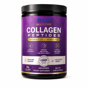 US cGMP Factory Hydrolyzed Multi-Type Grass-Fed Unflavored Dietary <b>Supplement</b> Collagen for Beauty and Joint Support - Product Image 1