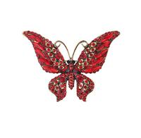 Broches Papillon à Strass Colorés et Diamants Brillants pour Femmes, Épingles Corsage Accessoires de Mode