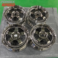 Jantes Forgex Custom Forgées 2/3 Pièces Meister S1 3p 18-20 5x100 5x114.3 à Profil Profond avec Lèvre Polie pour BMW Silvia 350z JDM