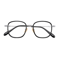 Monture de lunettes en titane à bordure complète pour lunettes de lecture pour jeunes, bloquant la lumière bleue.