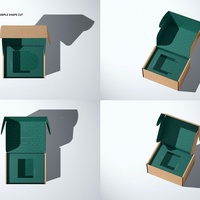 Boîte cadeau coulissante en carton avec couvercle magnétique bleu délicat, personnalisable, pour rouge à lèvres mat en velours réutilisable