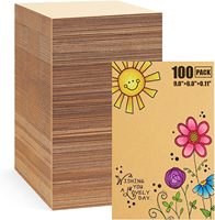 Feuilles de carton ondulé brun feuilles de carton plates inserts en carton séparateurs de carrés plats pour projets d'art bricolage