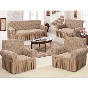 Funda Elástica para <span class=keywords><strong>Sofá</strong></span> Individual, <span class=keywords><strong>Cubre</strong></span> <span class=keywords><strong>Sofá</strong></span>, Funda para Sillón, Suave con Fondo Elástico, Diseño a Cuadros, Tela Jacquard de Spandex - Product Image 6