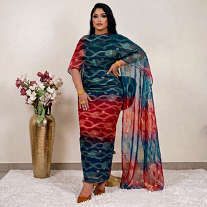 Robe Thobe Soudanaise de Haute Qualité pour Femmes – Vente en Gros Usine – Tissu Voile de Soie Polyester Imprimé Numérique Respirant Super Tissé - Product Image 1