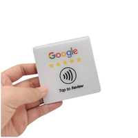 Autocollant NFC Collectez les avis Google pour votre entreprise Google Review Code QR Plaque NFC Étiquette de table d'entreprise sociale
