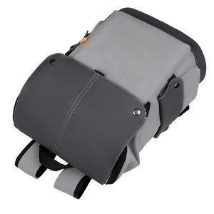 Personalizado con estilo gris impermeable Unisex jóvenes viaje negocios solapa bolsa antirrobo USB carga portátil escuela mochila para adolescente - Product Image 2